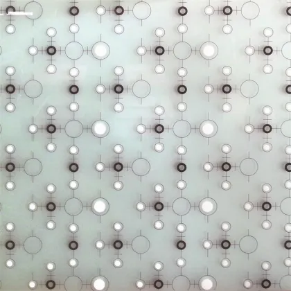 Colored Tempered Glass Sheet - Ice Flower Decorative Art Glass