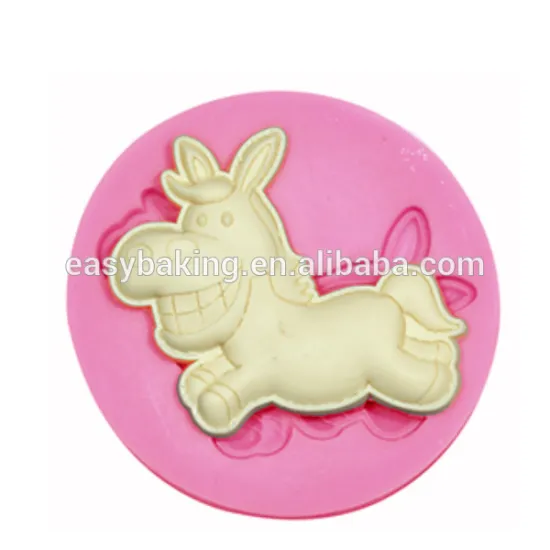 Hot Sales Cake Decorating Donkey Fondant Silicone Mold