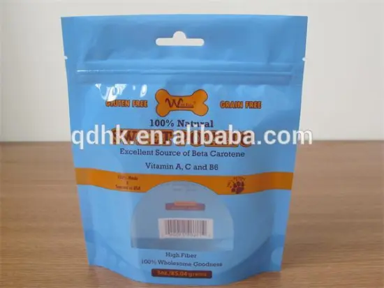 Vivid printing standup Plastic Dog Food Snack Packaging Bag vacuum plastic bags for pet food                        
                                                Quality Choice