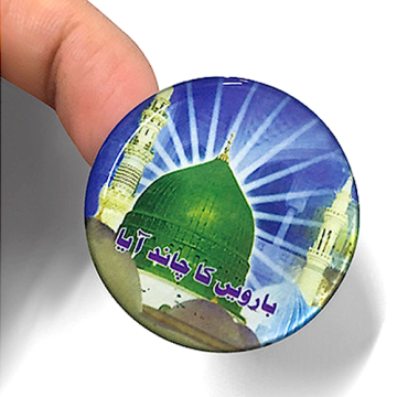 Crystal epoxy resin dome company name logo sticker