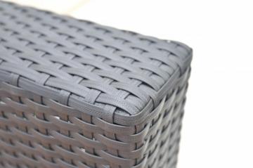 5pcs rattan and aluminum black sofa