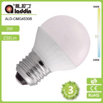 3W keramik klot G45 High Power LED lampor