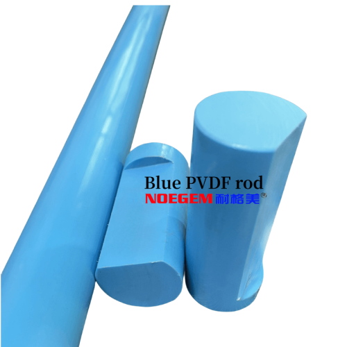 Tige de PVDF bleue