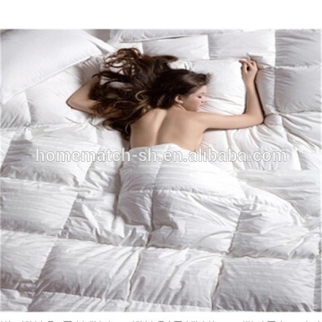 soft warm, high quality White Duck or Goose Down Comforter, cotton shell, trade assurance