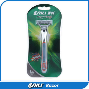 Triple Blade Shaving Razors Chrome Mens Hotel Shaving Kits Pivoting Head