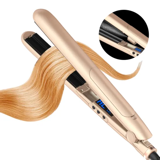 Steam Pod Flat Iron: 2-in-1 Hair Straightener and Curler for Damage-Free Styling