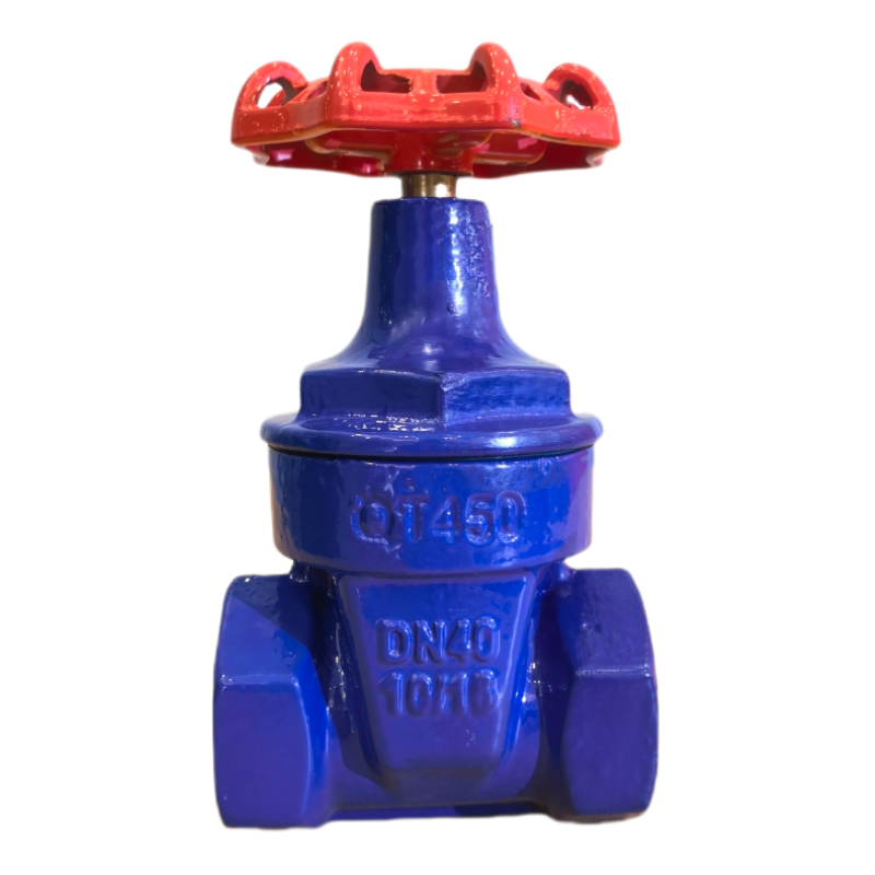 Threaded soft seal gate valve