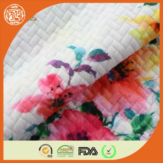 Fashion printed garment jacquard fabric