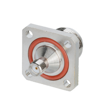 Waterproof SMA Female Adapter 4-Hole Flange N Female to SMA