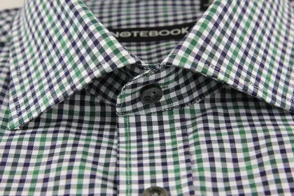Men's Autumn Pure Cotton Small Checkered Shirt