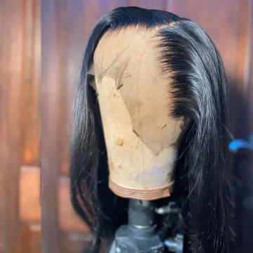 Transparent Hd Full Lace Front Human Hair Wig Pre Plucked Body Wave Raw Peruvian Virgin Human Hair Swiss Lace Frontal Wig Vendor