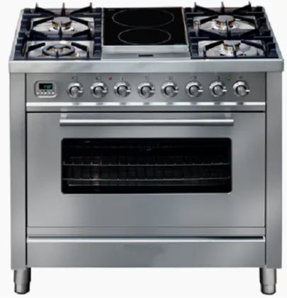 Black Cooker Electric Oven Freestanding