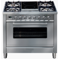 Black Cooker Electric Oven Freestanding