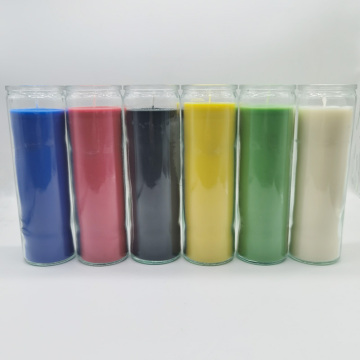 Аптовая 7 -дзённая шкляная свечка Царква свечкі