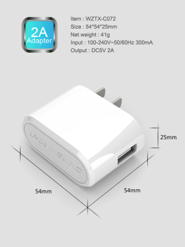 5V USB Charger Adapter For Iphone UL FCC CE Approved