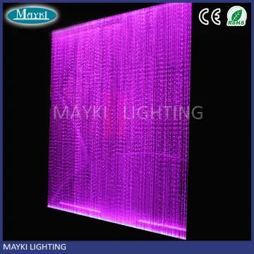 Customer DIY designed Sparkle dot fiber optic curtain lighting