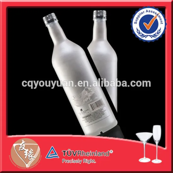 Wholesale Unique Round Glass Custom 750 ml Cognac Bottles