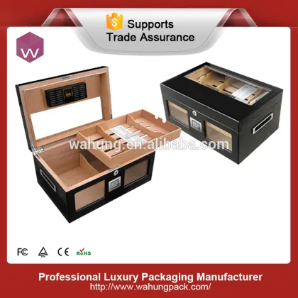 Luxury Cigar Box Crafts /Wood Empty Cohiba Cigar Humidifier Box