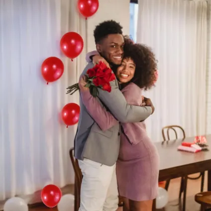 Red pearl latex balloons