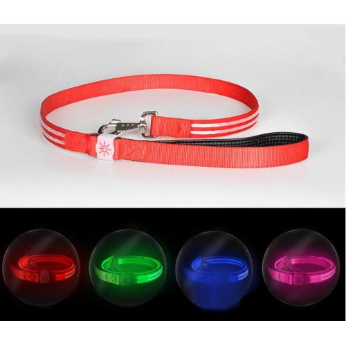 LED Dog Leashes USB Rechargeable Flashing Light Waterproof Luminous Safety Lighter LED Dog Leash