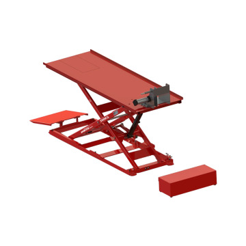 UNITE Ultra-thin U-M10 Motorcycle Lift with Pneumatic Lock Release and Electromagnetic Lowering Ramp - 0.3 Ton CE Certified