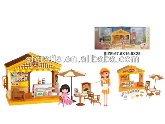 Plastic Kids Play Coffee Shop Toys