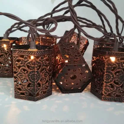 Noma Lights Lantern Pendant LED String Outdoor Light - 2019 Novelty Metal Lantern LED Decor