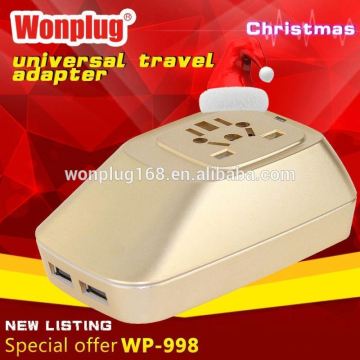 top sale high quality world travel adapter hamper and gift