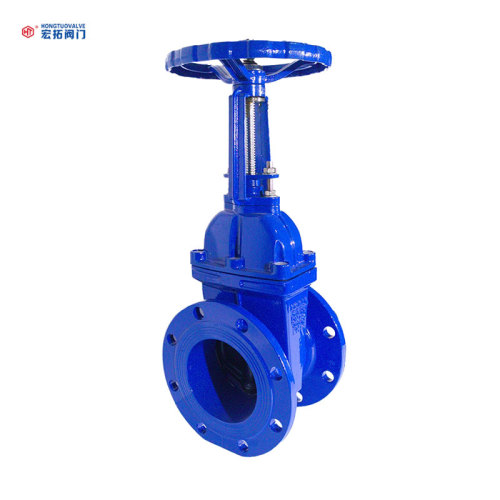 Válvula de gaveta com flange selada macia em ferro fundido