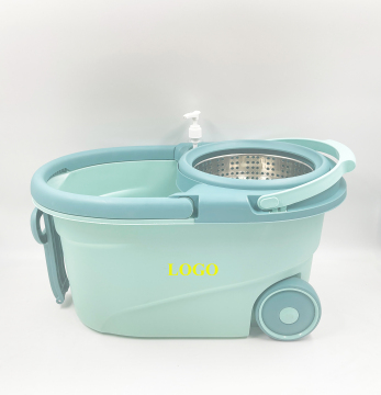 Obrotowe wiadro mopa z mikrofibrem o wysokiej pojemności z podwójnym napędem