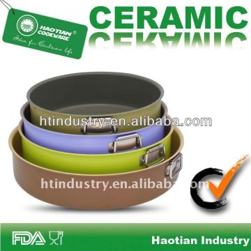 Aluminum non stick round grill pan