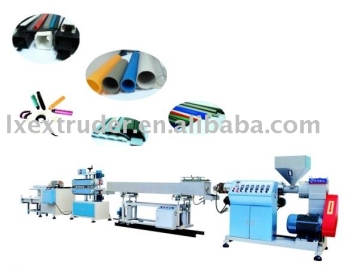 PVC,TPR,TPE,ABS,PC single screw rigid pipe and profile extruder