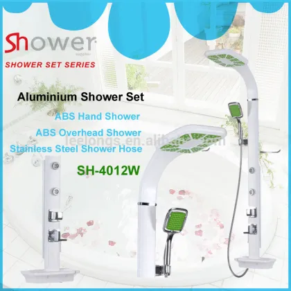 Leelongs Bathroom Alu Rain Shower Head Set