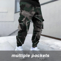 Pantalones de hombres de bolsillo suelto de camuflaje personalizado