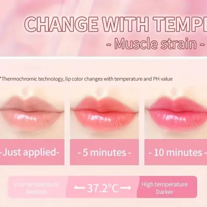 Oem Luminous Lipstick Jelly Temperature Change Moisturizing Lipstick