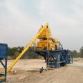 YHZS35 mobile concrete batching plant in Pakistan