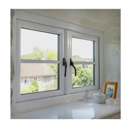 Soundproof Aluminium Casement Window Triple Glass Glazed Profile Swing Windows
