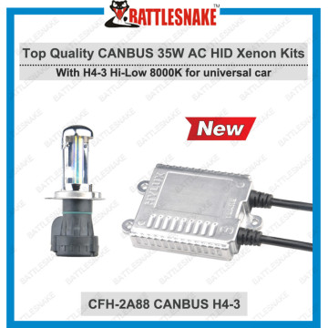 Hot sale!!! Super slim AC DC CANBUS hid xenon lamp h4-3 35w 8000k hid xenon from china