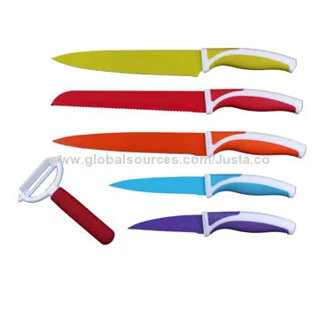 Chef/Colorful Coating Non-stick Kitchenware Knife Set