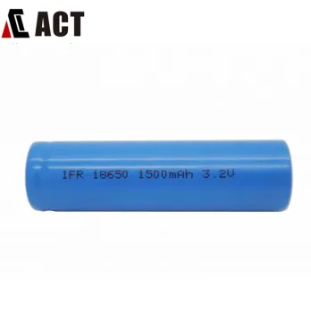 3.2 Volt lithium rechargeable battery 18650 size 1500mAh
