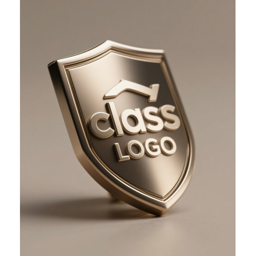 Metal class magnetic pin customizable logo