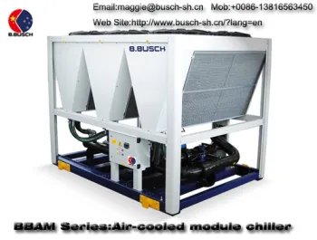BUSCH air cooling screw chiller for coating production line