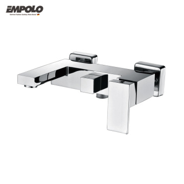Luxury Chrome Plated Brass Bathroom Faucet - High Quality Wall-Mounted Shower Mixer Tap