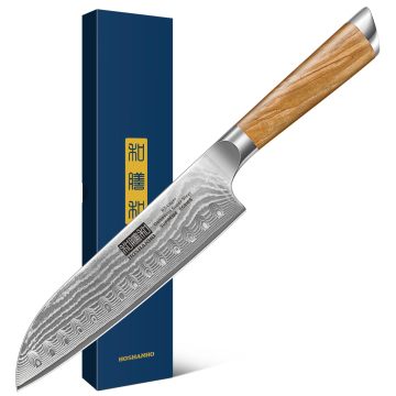 HOSHANHO 7 Inch Damascus Santoku Knife: A Professional Japanese Kitchen Cooking Tool