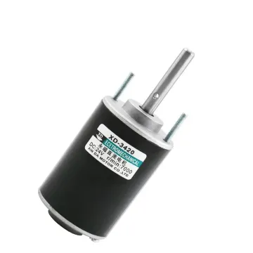 High-Speed 3420 DC Motor: 12V 3500rpm or 24V 7000rpm, 30W, Speed Adjustable, CW/CCW, 51mm x 71mm
