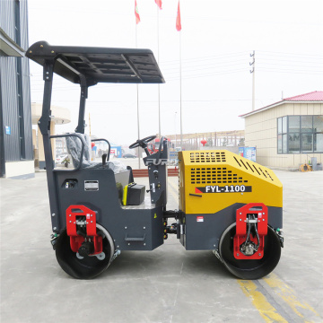 Gasoline diesel double wheel double drive roller Vibratory roller Strong power steel wheel roller Sales