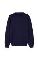 Pullover Crew-Neck Tekstur Kabel Rajutan Boy