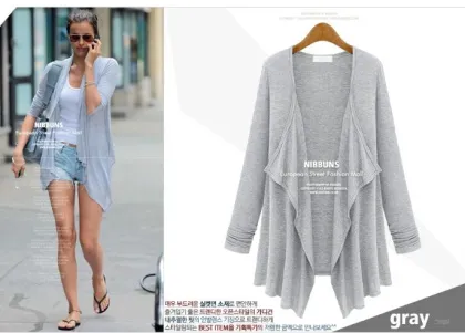 Il nuovo europee e americane tempo libero stile di moda del cardigan sottile selvaggio cappotto del maglione coat