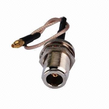 Jumper Coaxial RF Cable, N Female to Straight MMCX Male