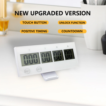 Cheetie CP144 DIY White Wedding LCD Home Smart Count Up of tel digitale 999 -dag timer af
